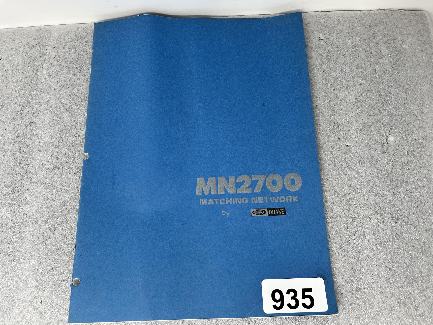 DRAKE MN2700 Matching Network Instruction Manual