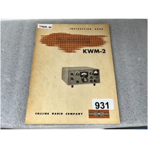 COLLINS KWM-2 Transceiver Instruction Manual