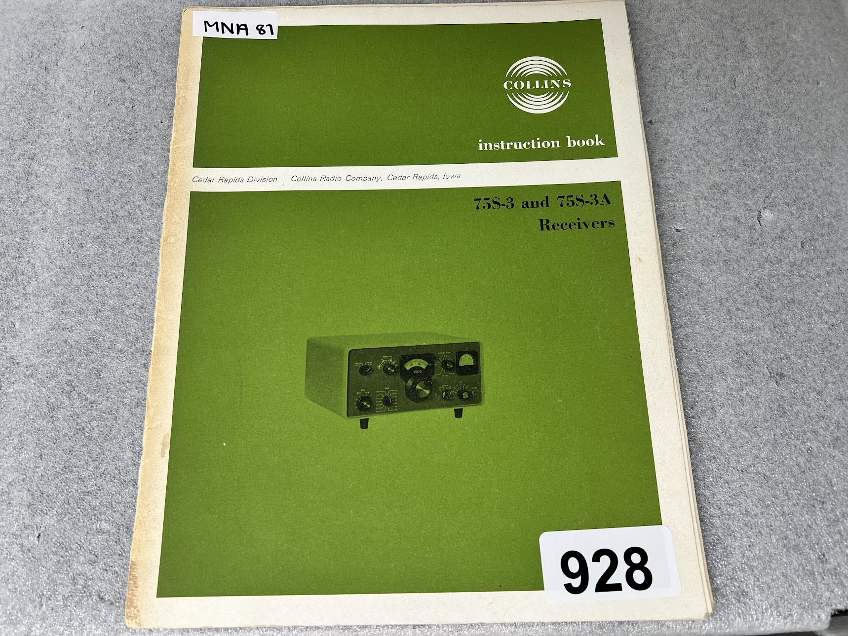 COLLINS 75S-3 & 75S-3A Receivers Instruction Book