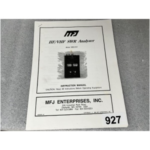 MFJ-259 SWR Analyzer Instruction Manual