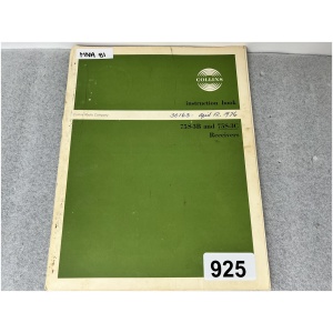 COLLINS Instruction Book for 75S-3B & 75S-3C Receivers