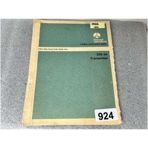 COLLINS Instruction Book for 32S-3A Transmitter