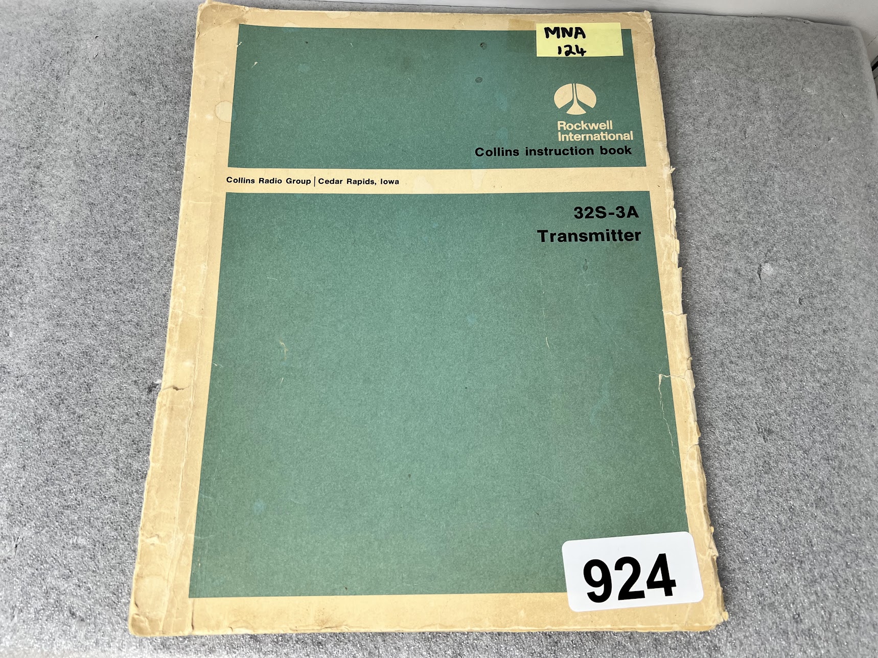 COLLINS Instruction Book for 32S-3A Transmitter