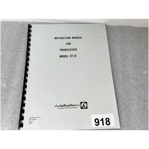 Hallicrafters Instruction Manual for HT-IE Transceiver