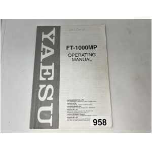 YAESU FT-1000MP Operating Manual