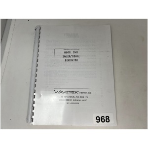 WAVETEK Model 2001 Sweep/Signal Generator