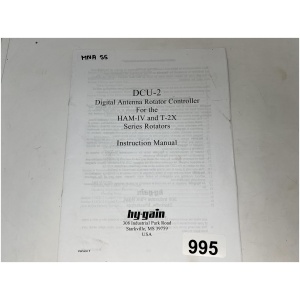 HY-GAIN DCU-2 Digital Antenna Rotator Controller Instruction Manual