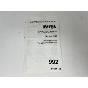 BIRD Instruction Book - RF Power Analyst Series 4380