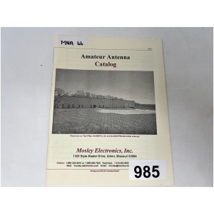 Amateur Antenna Catalog by Mosley Electronics