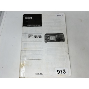 ICOM Instruction Manual for IC-910H All Mode Transceiver