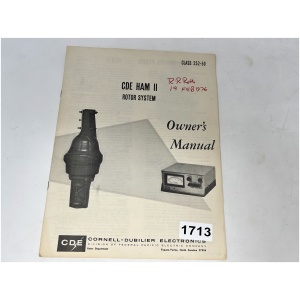 HY-GAIN TELEX CDE HAM II Rotator System : Owners Manual