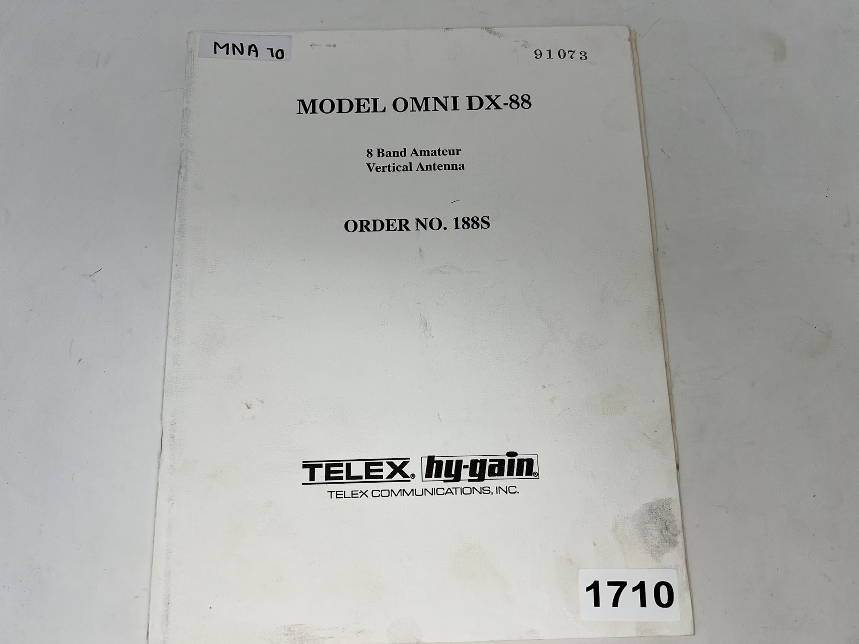 TELEX HY-GAIN OMNI DX-88 "8 Band Amateur Vertical Antenna"