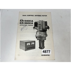 KENPRO KR-5400A Dual Control Antenna Rotor - Instruction Manual