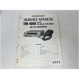 KENWOOD TM-401A Transceiver Service Manual