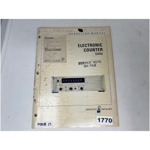 HEWLETT PACKARD Operating Manual for 5245L Electronic Counter