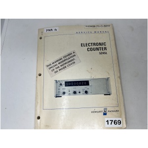 HEWLETT PACKARD Operating Manual for 5245L Electronic Counter *Special Modifications*