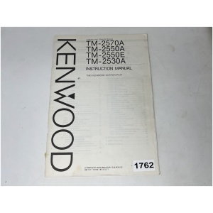 KENWOOD Instruction Manual for TM-2570A