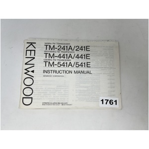 KENWOOD Instruction Manual for TM-241A/241E Transceiver