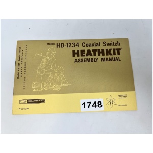 HEATHKIT Assembly Manual for HD-1234 Coaxial Switch