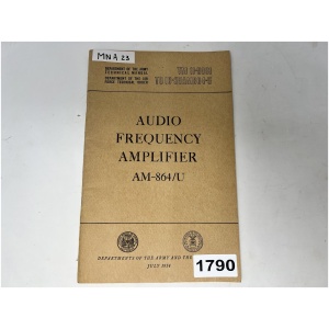 Audio Frequency Amplifier AM-864/U - TM 11-5081 to 16-35AM864-5