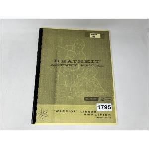 Heathkit Assembly Manual for HA-10 "Warrior" Linear Amplifier
