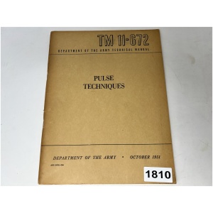 TM 11-672 "Pulse Techniques" : Dept of The Army October 1951