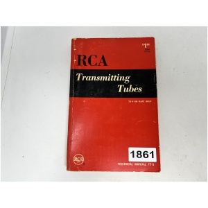 RCA Transmitting Tubes To 4 KW Plate Input - TT-5 Technical Manual