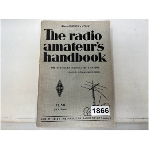 The Radio Amateur's Handbook 36th Edition, 1959 By ARRL