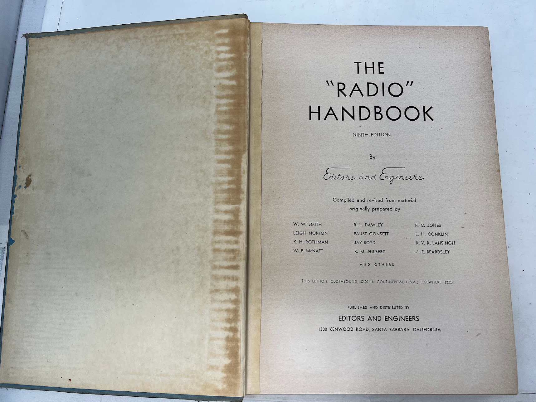 The Radio Amateur's Handbook 9th Edition - Clothbound - Image 2