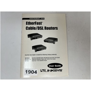 Linksys User Guide - EtherFast Cable/ DSL Routers