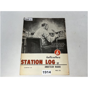 Vintage Hallicrafters Station Log of Amateur Radio
