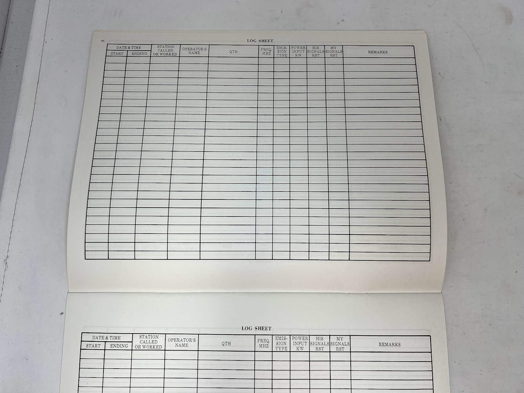 Vintage Collins Station Log of Amateur Radio - Image 2