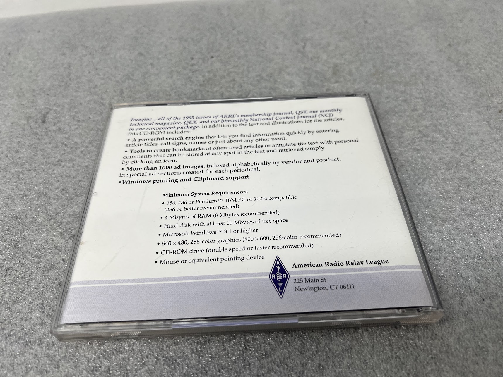 QST NCJ QEX On CD ROM - 1995 ARRL Periodicals - Image 2