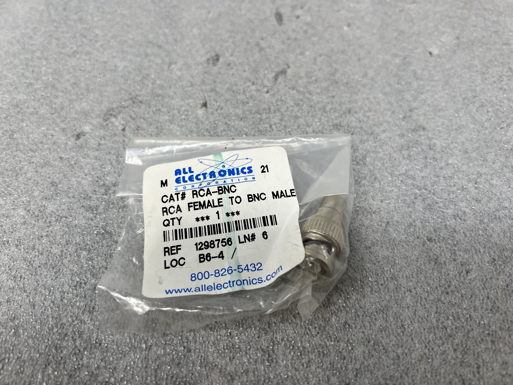 All Electronics RCA Female to BNC Male Adapter - Image 2