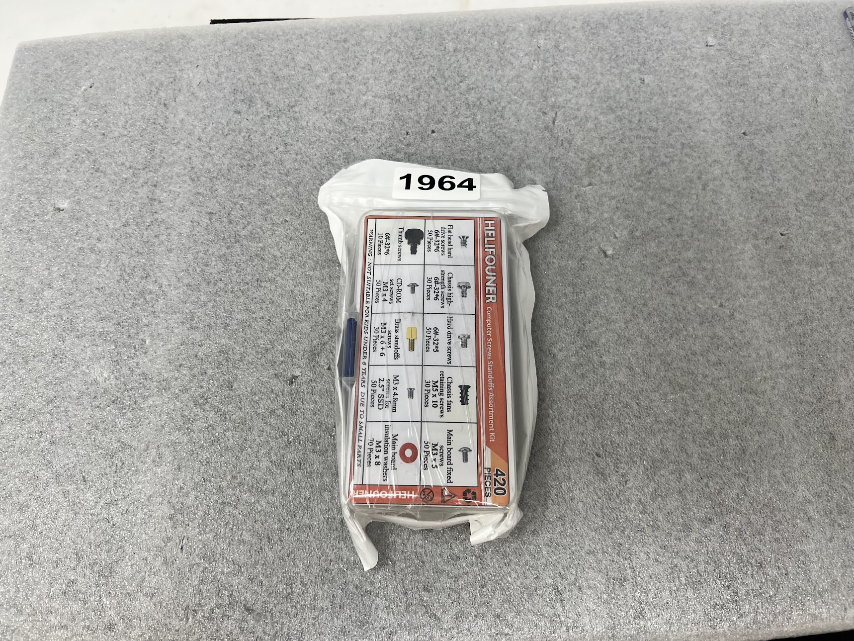 Helifouner Computer Screws Standoffs Assortment Kit 420 Pieces