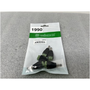 5 Pcs Velleman DC Plug 5.5 X 2.1mm Male to Screw Terminal