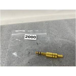 1/4" Stereo Plug Gold Plated w/Spring Strain Release
