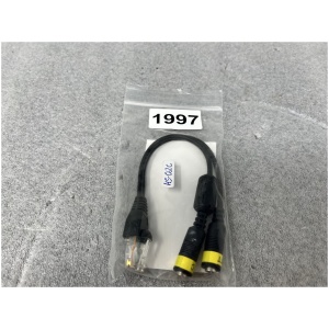 RJ45‑to‑dual‑RCA PTT and Receive Adapter Cable