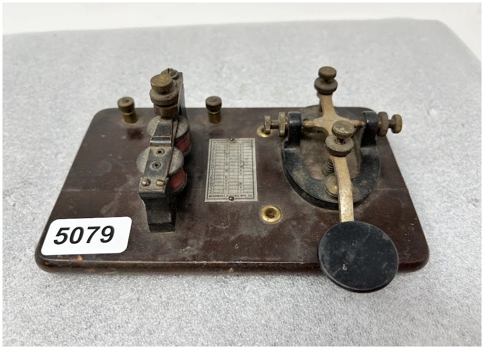 Vintage Telegraph Key Signal Electric Mfg Morse Code Keyer