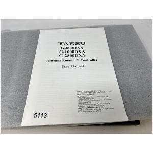 YAESU G-800DXA, G-1000DXA, G-2800DXA Antenna Rotator & Controller User Manual