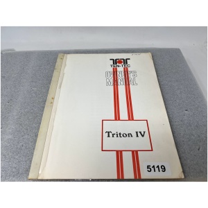 Ten-Tec Triton IV Owners Manual