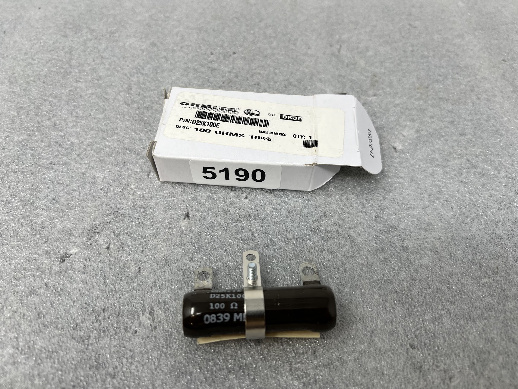 OHMITE D25K100E Power Resistor