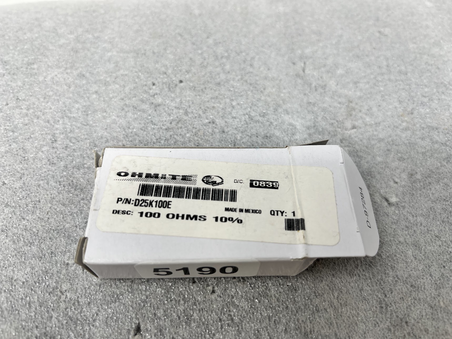 OHMITE D25K100E Power Resistor - Image 3