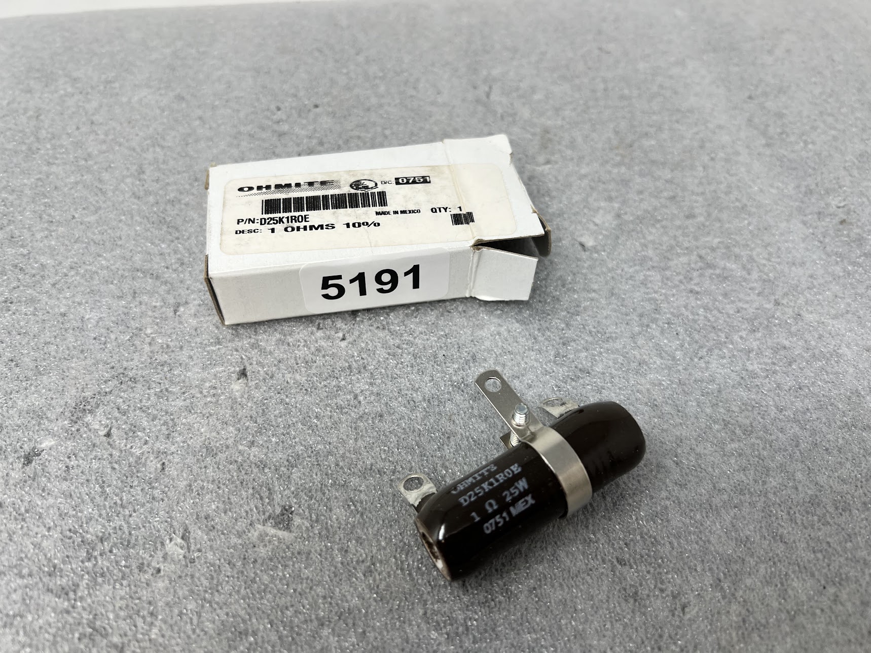 OHMITE D25K1R0E Power Resistor