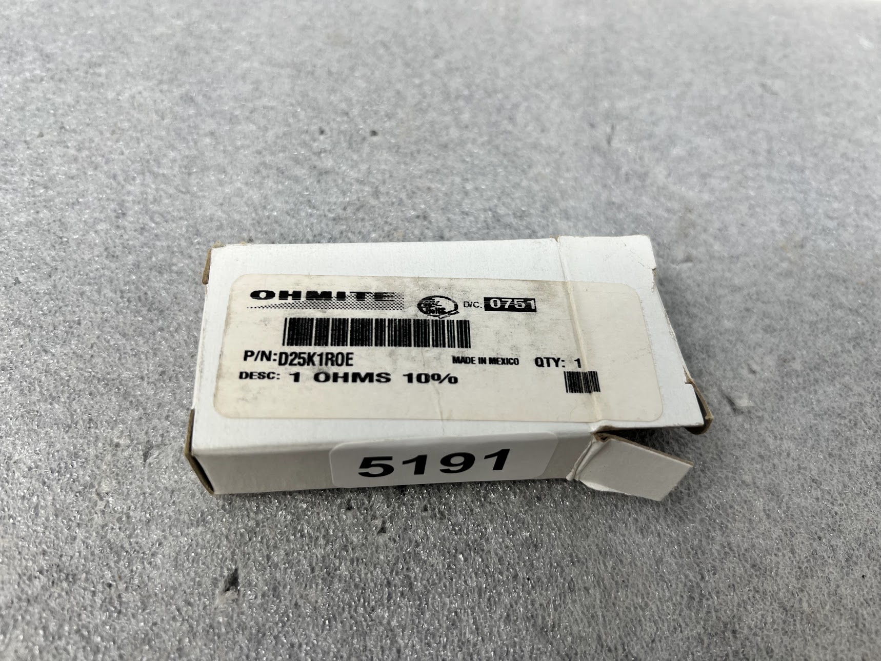 OHMITE D25K1R0E Power Resistor - Image 3