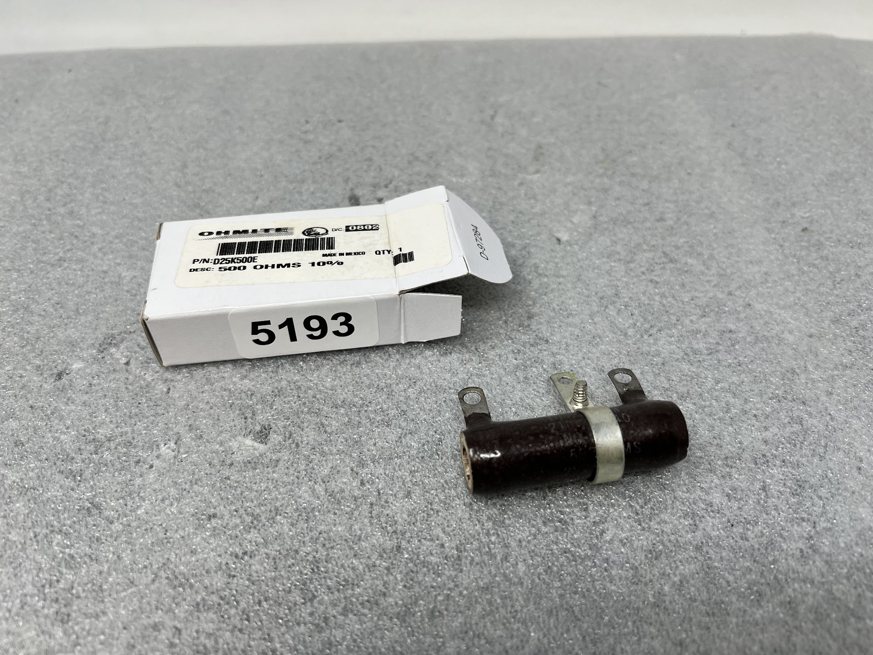 OHMITE D25K500E Power Resistor