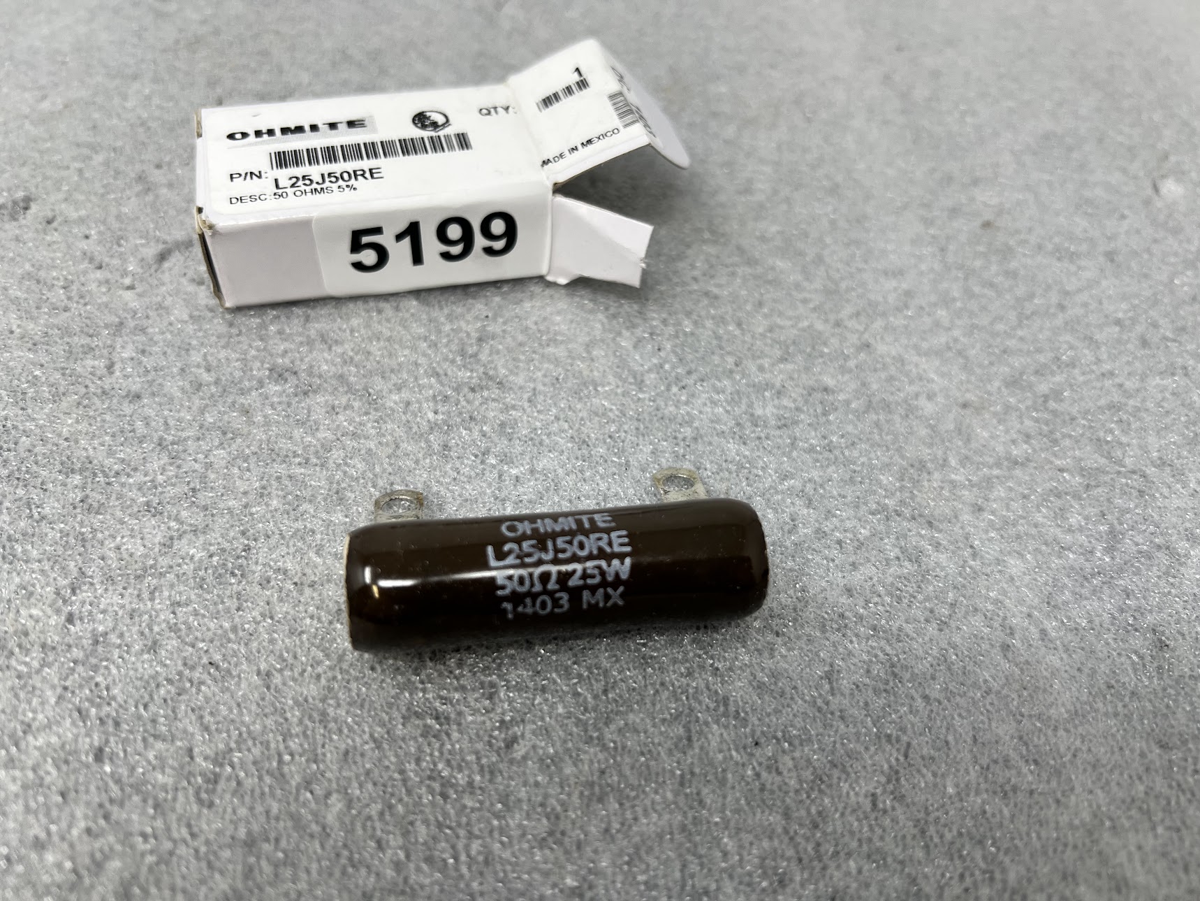 OHMITE L25J50RE Power Resistor