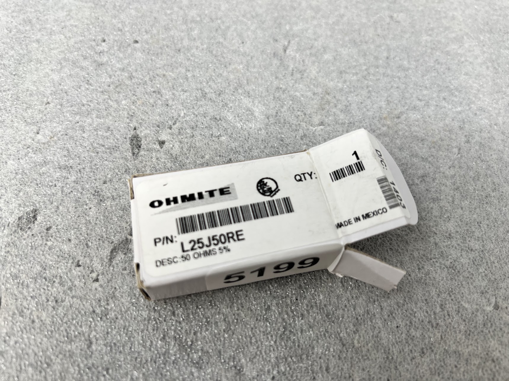 OHMITE L25J50RE Power Resistor - Image 3
