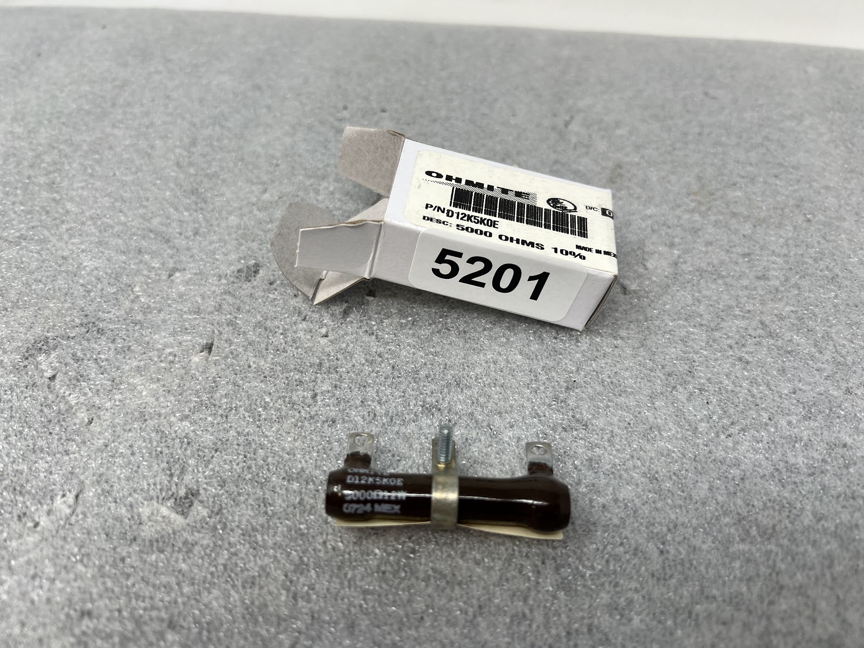 OHMITE D12K5K0E Power Resistor