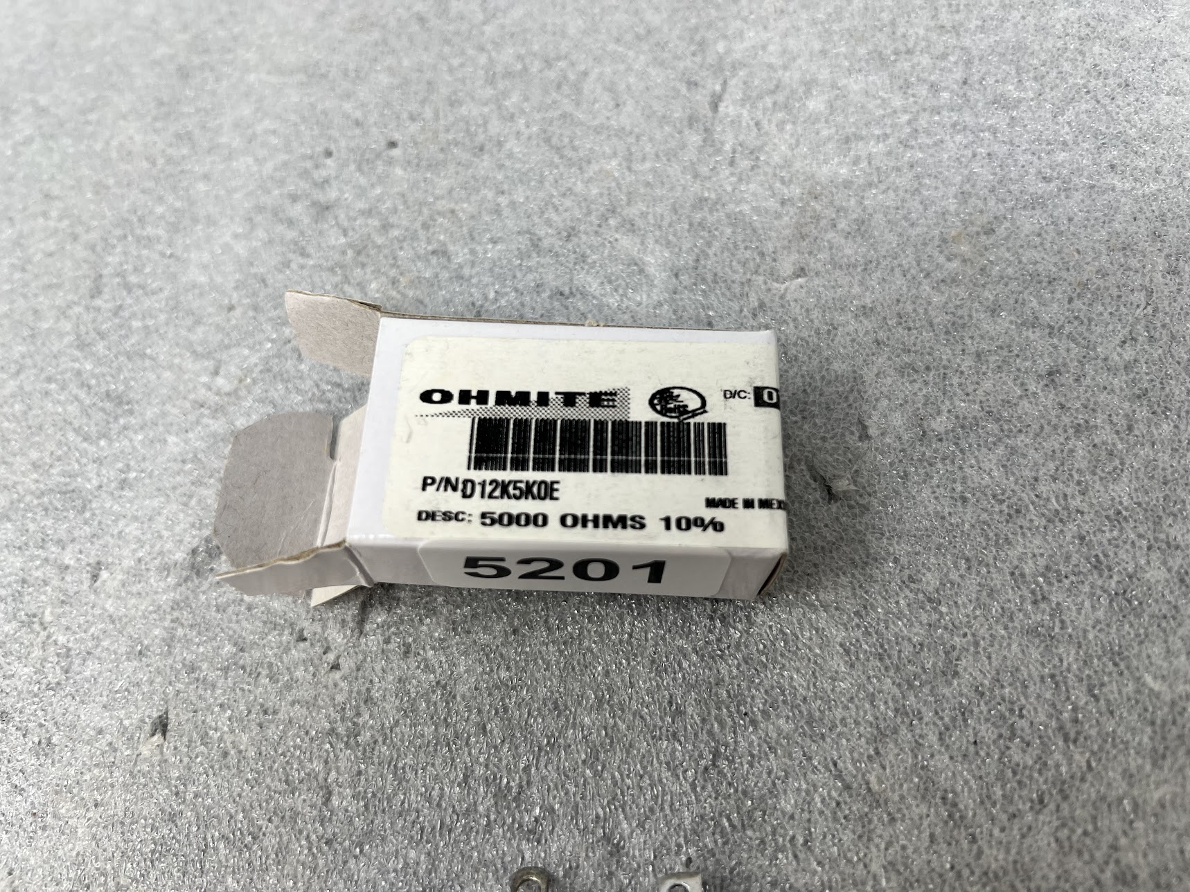 OHMITE D12K5K0E Power Resistor - Image 2